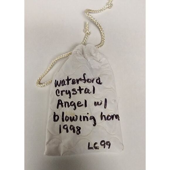 Waterford Crystal Christmas Ornament in Angel Form - 1998 Waterford Christmas - Picture 5 of 10